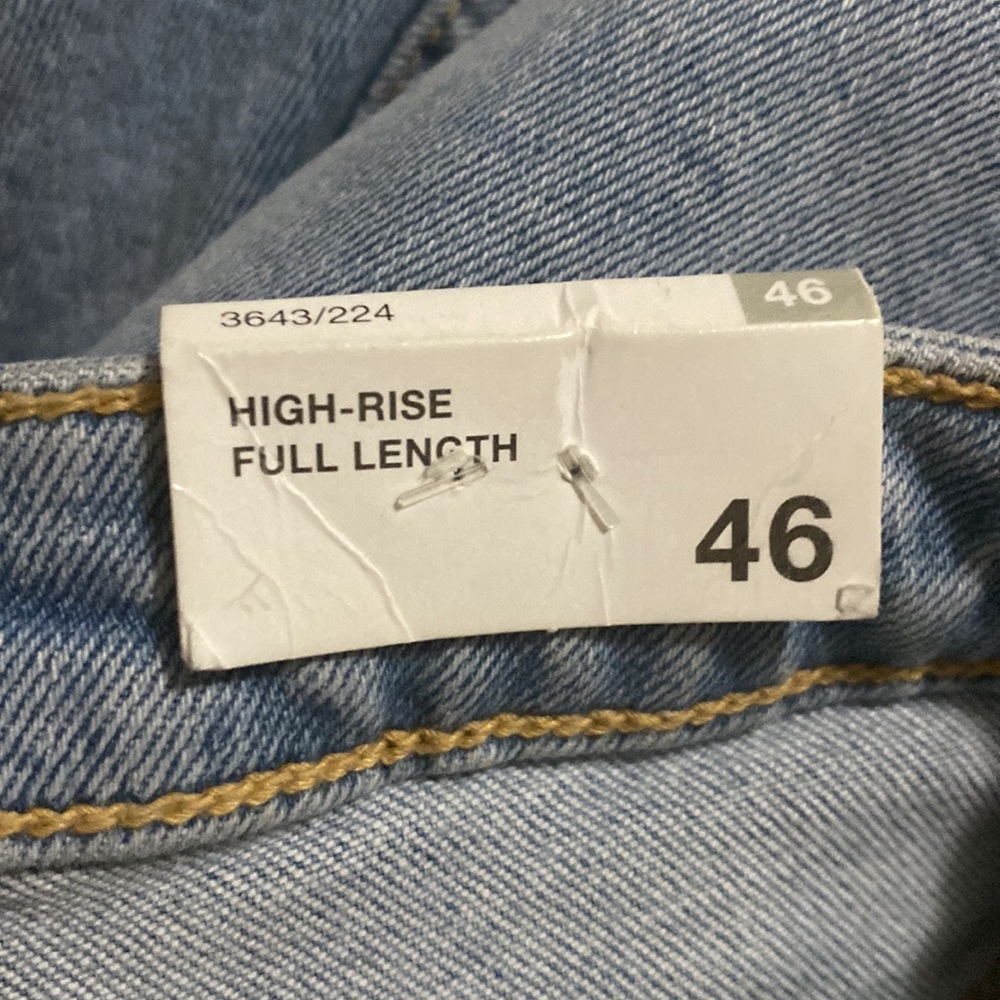 Zara high rise flare jeans pant full length - Picture 2 of 4
